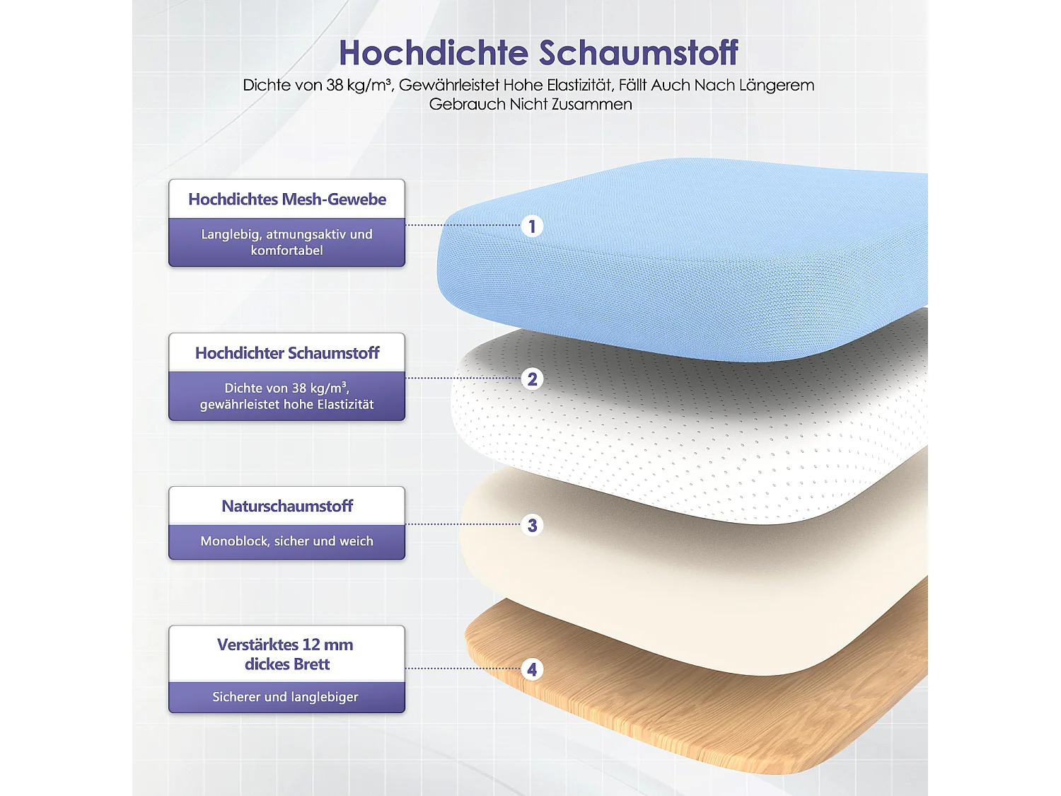 Bürostuhl - Chefsessel aus Mesh - Ergonomischer Schreibtischstuhl - Verstellbarer Armlehnen und Lendenwirbelstütze - Drehstuhl Wippfunktion - Atmungsaktiv