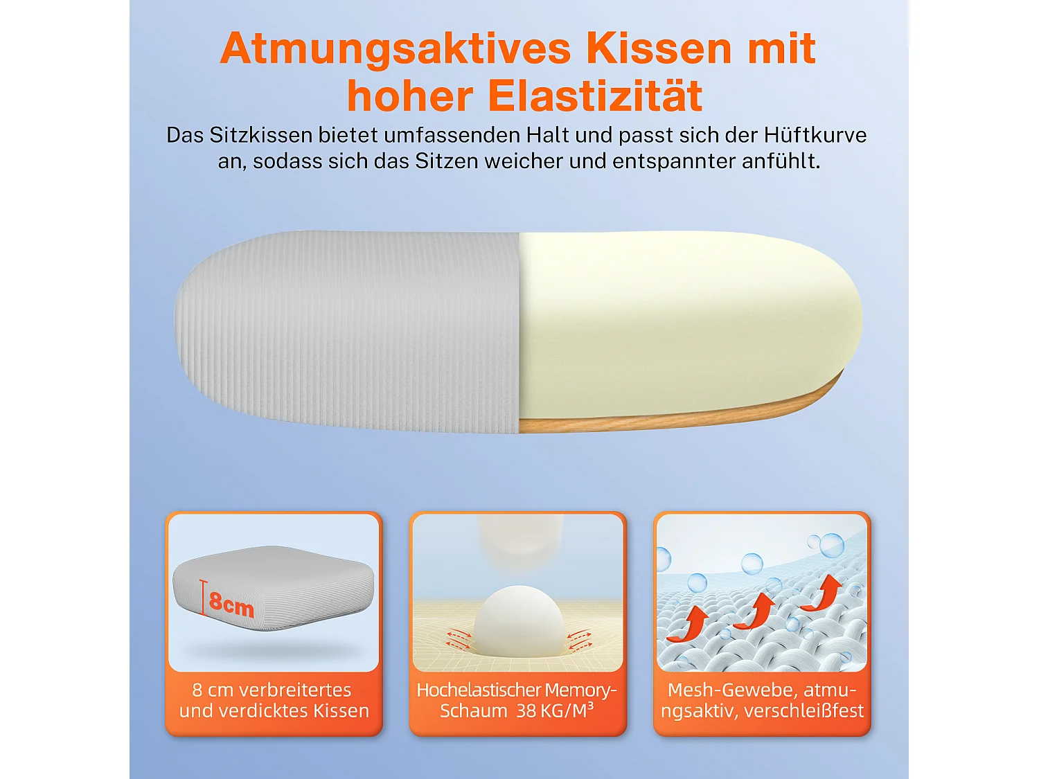 Bürostuhl - Ergonomisch Bürostuhl - Verstellbarer Kopfstütze - Klappbare Armlehnen - Lendenwirbelstütze - Höhenverstellbarer - maximaler Neigung von 135° - 150 kg