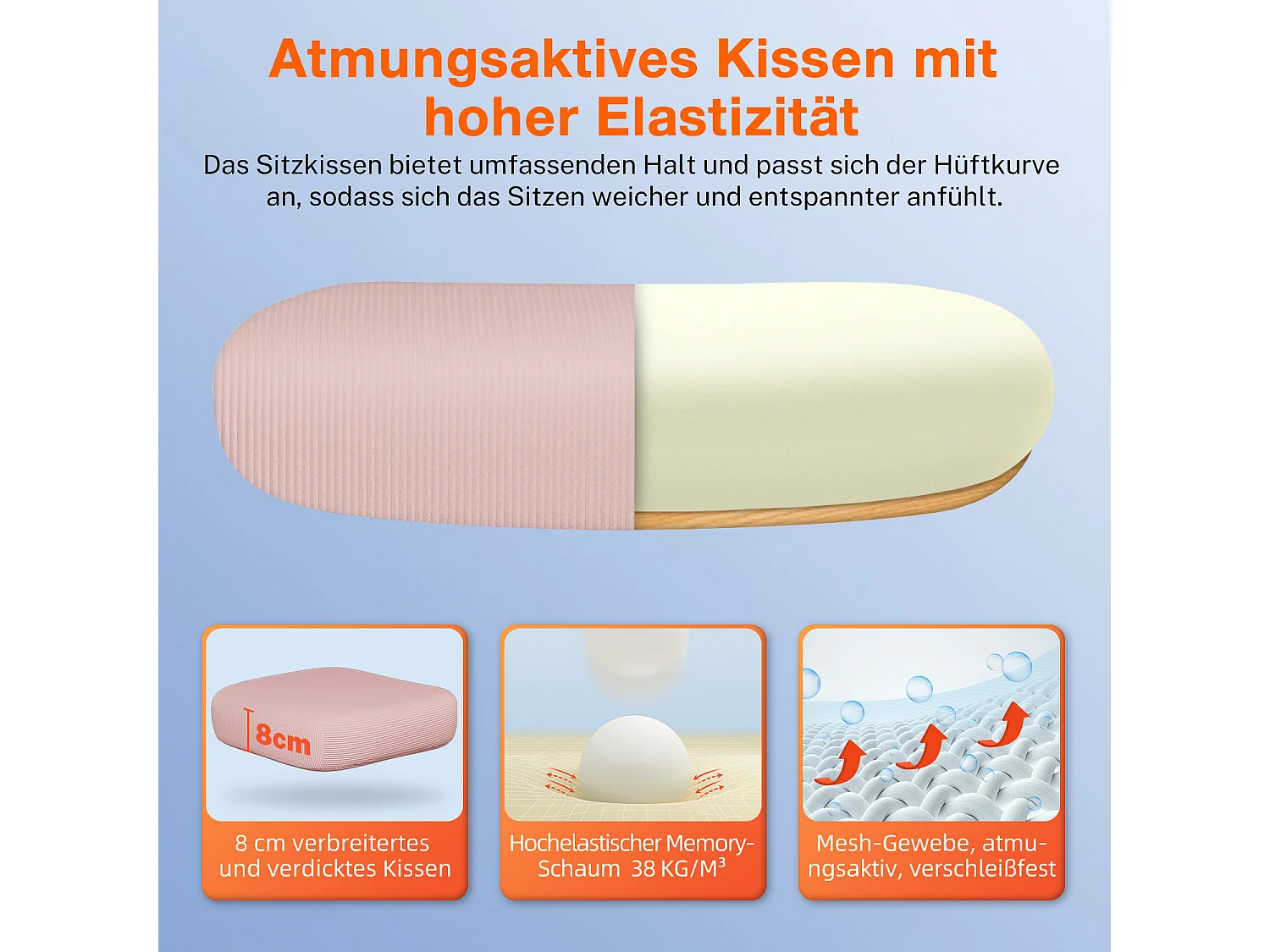 Bürostuhl - Ergonomisch Bürostuhl - Verstellbarer Kopfstütze - Klappbare Armlehnen - Lendenwirbelstütze - Höhenverstellbarer - maximaler Neigung von 135° - 150 kg