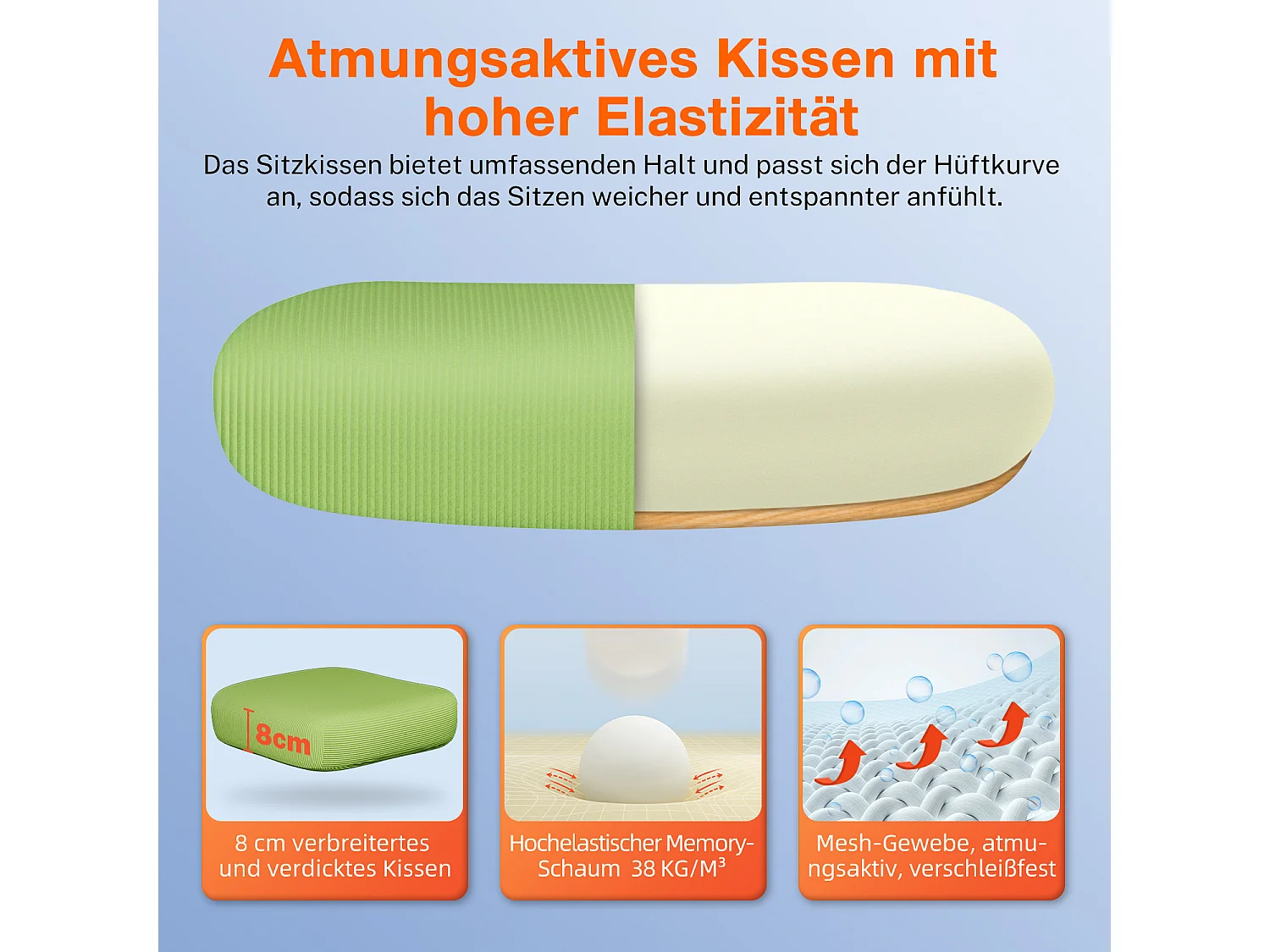 Bürostuhl - Ergonomisch Bürostuhl - Verstellbarer Kopfstütze - Klappbare Armlehnen - Lendenwirbelstütze - Höhenverstellbarer - maximaler Neigung von 135° - 150 kg