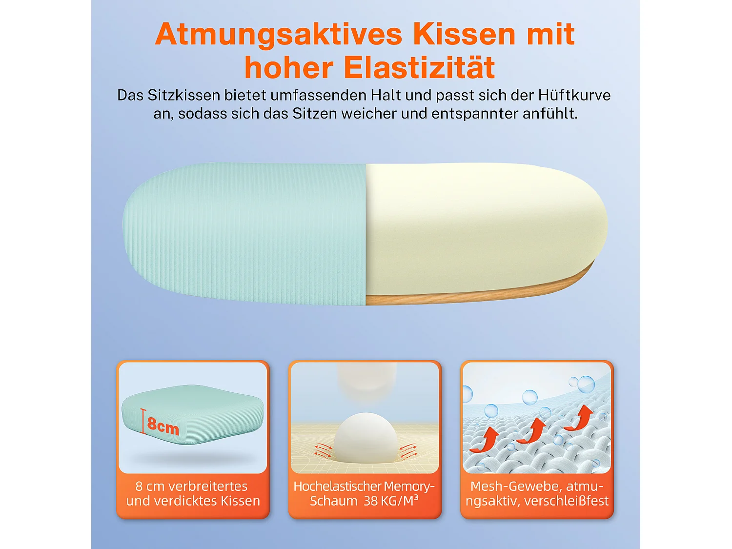 Bürostuhl - Ergonomisch Bürostuhl - Verstellbarer Kopfstütze - Klappbare Armlehnen - Lendenwirbelstütze - Höhenverstellbarer - maximaler Neigung von 135° - 150 kg