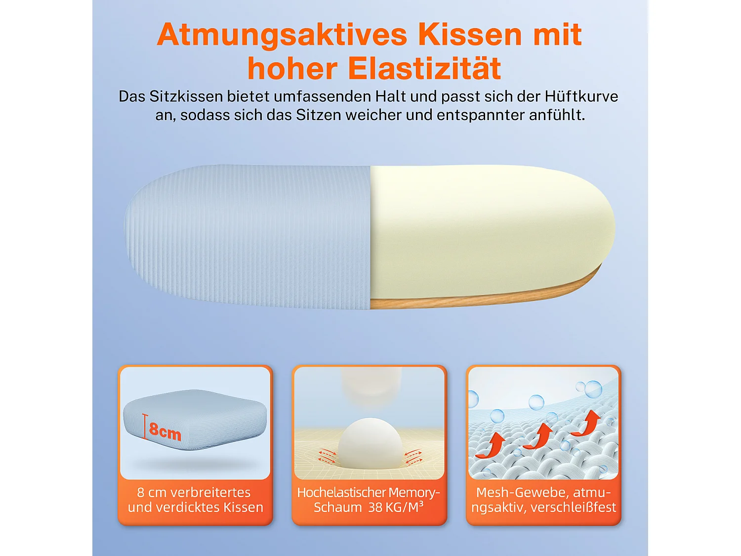 Bürostuhl - Ergonomisch Bürostuhl - Verstellbarer Kopfstütze - Klappbare Armlehnen - Lendenwirbelstütze - Höhenverstellbarer - maximaler Neigung von 135° - 150 kg