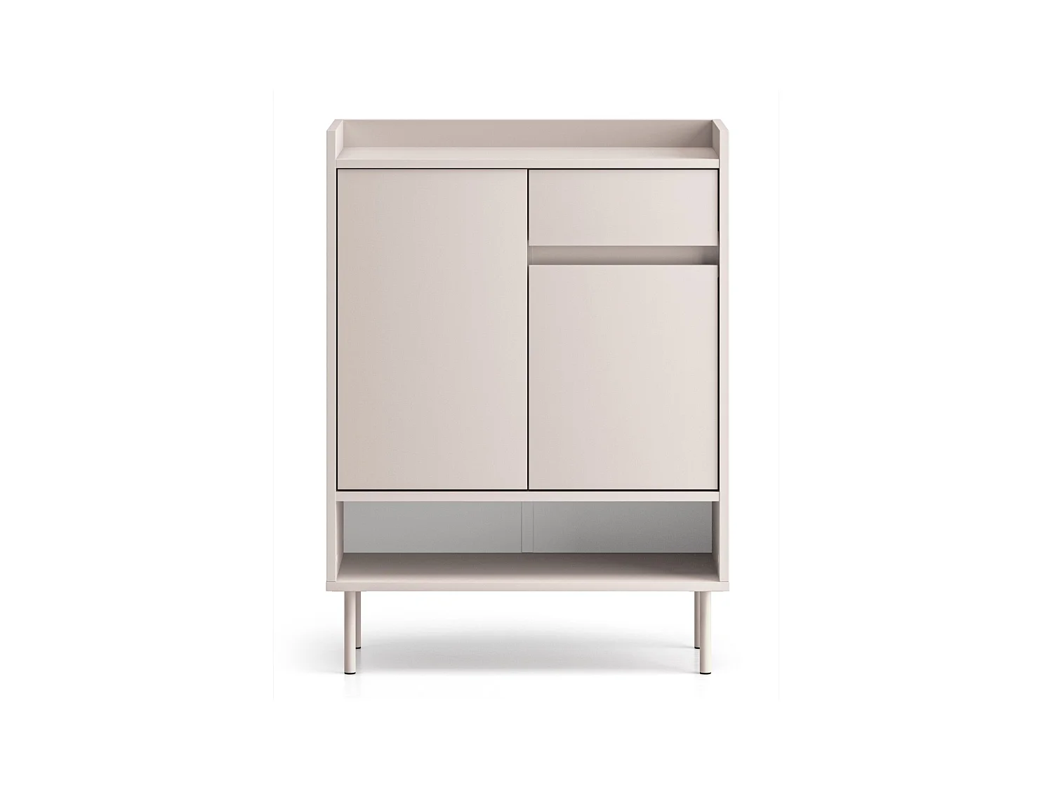 Schoenenkast met vakken en lade – greige – 70 cm – DIOCE