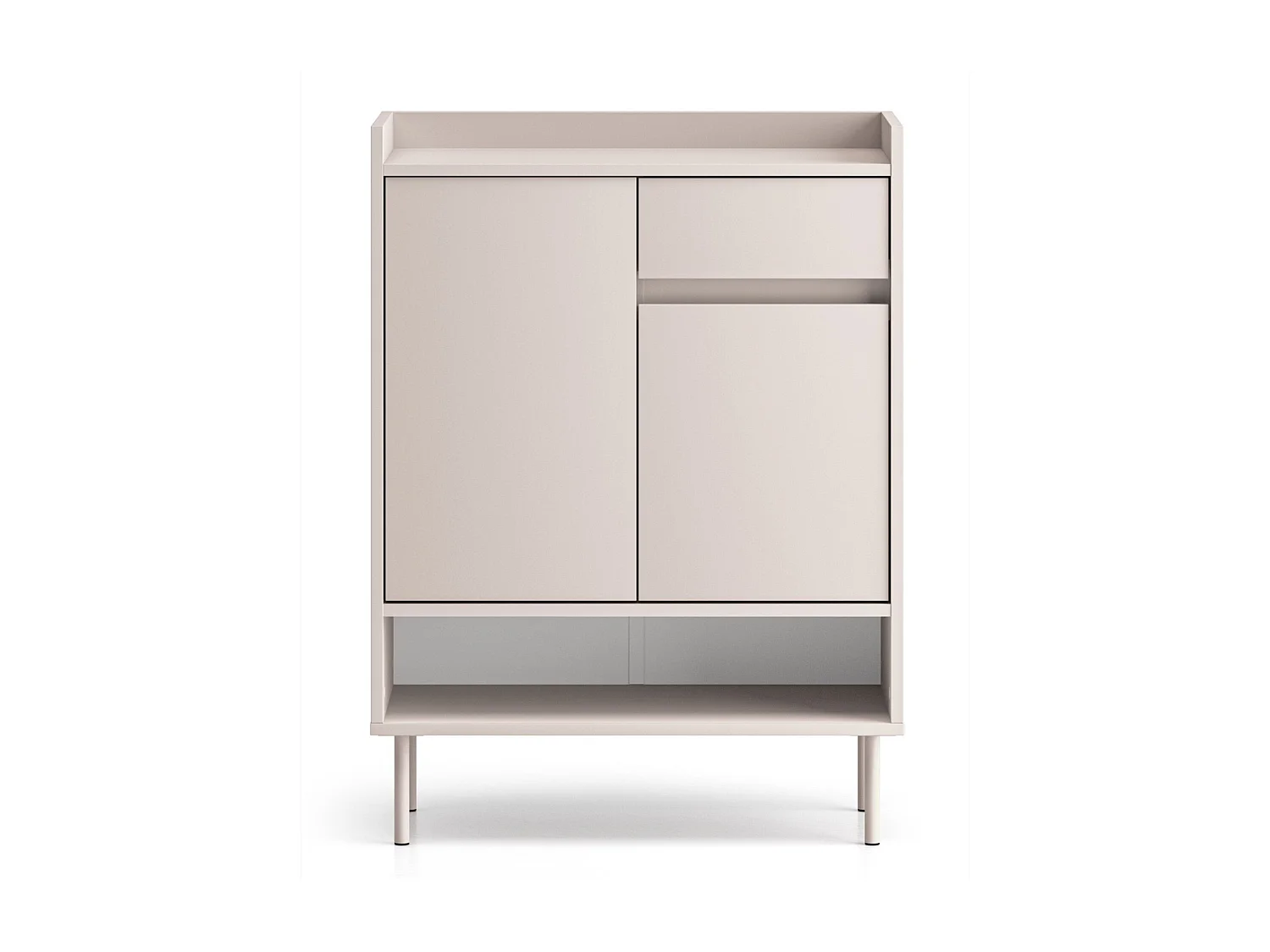 Meuble à chaussures avec compartiments et tiroir – greige – 70 cm – DIOCE