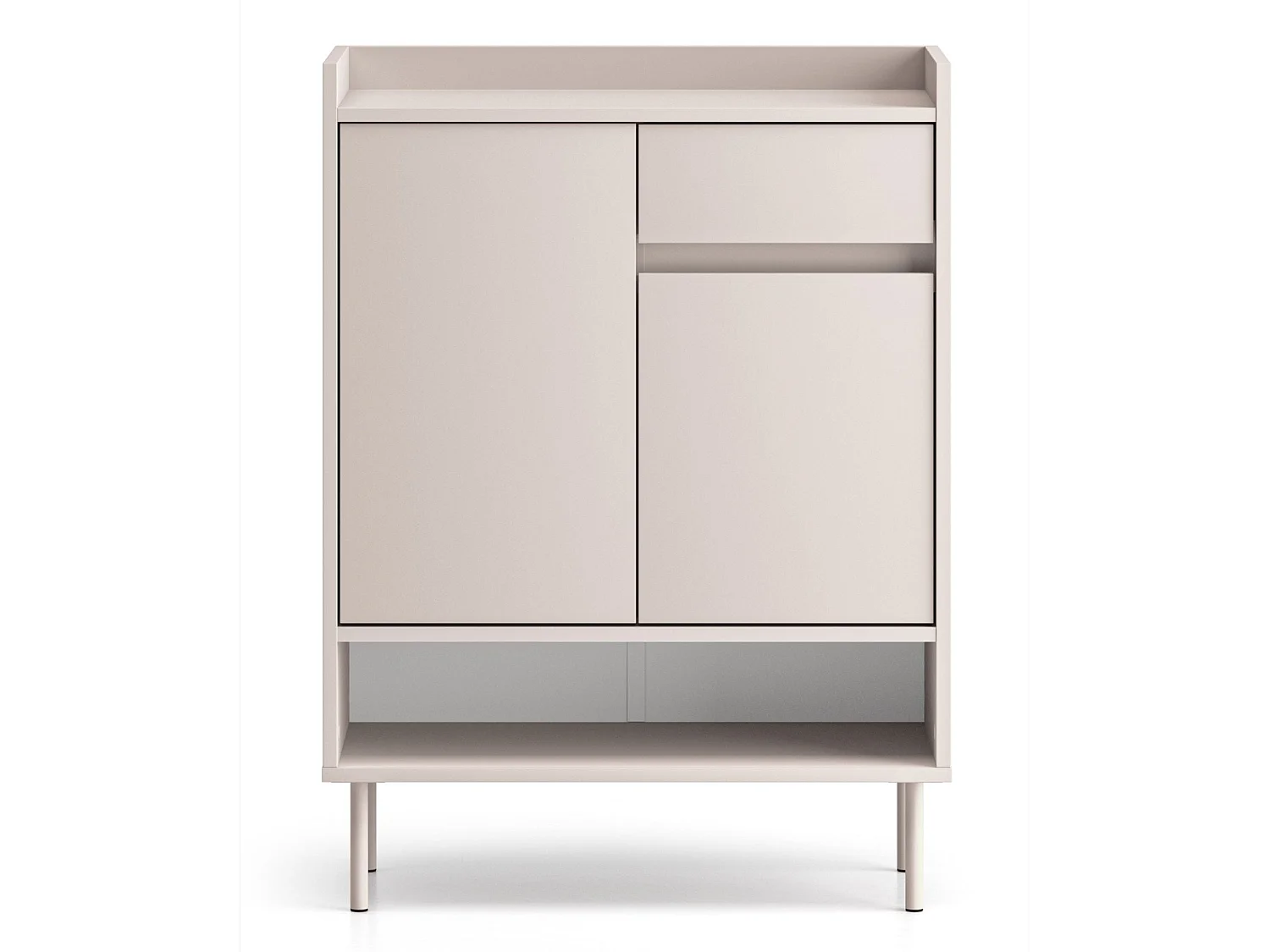 Schuhschrank mit Fächern und Schublade – Kaschmirgrau – 70 cm – DIOCE