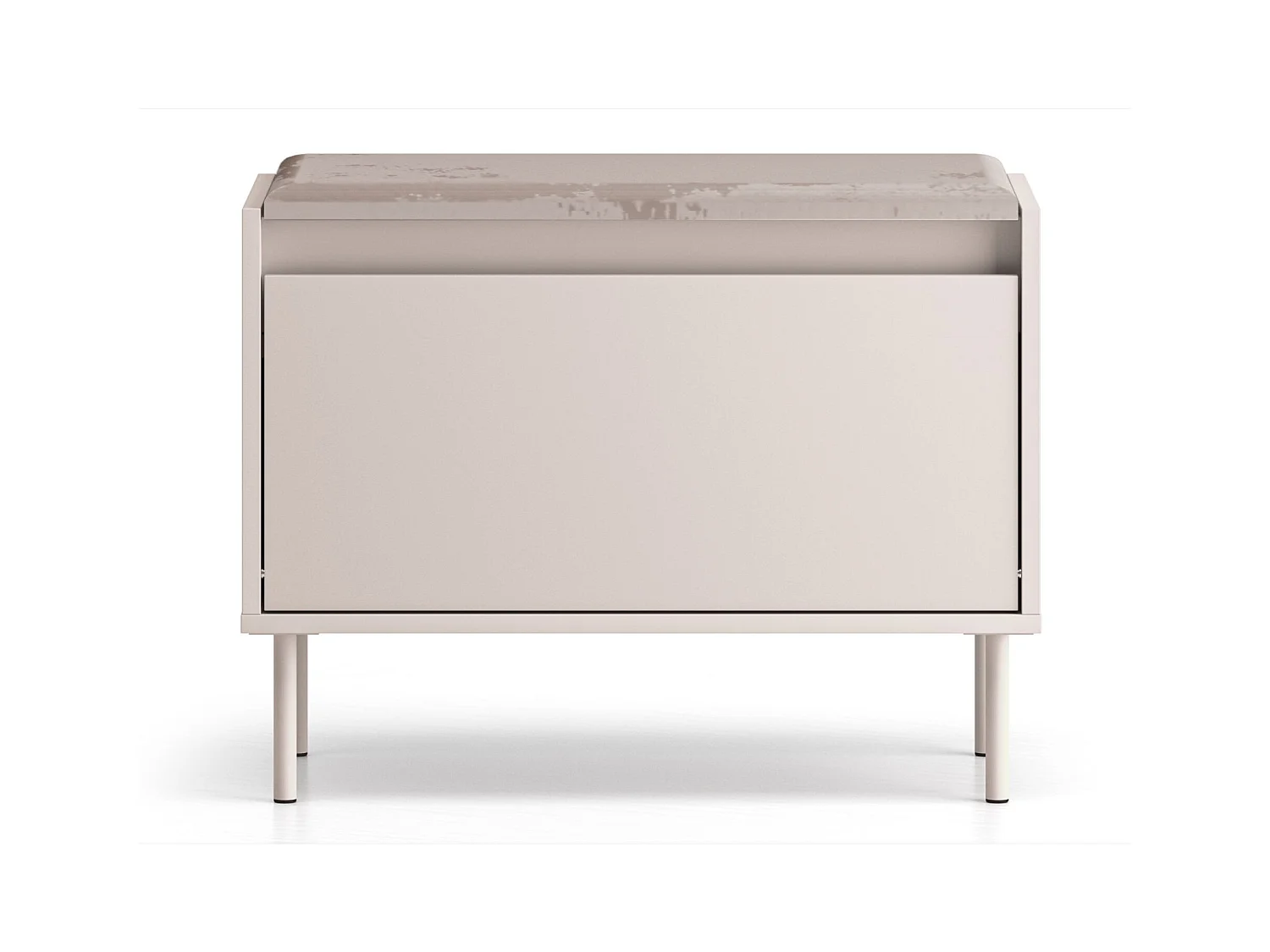 Panchina portascarpe con ribalta – greige – 69 cm – DIOCE