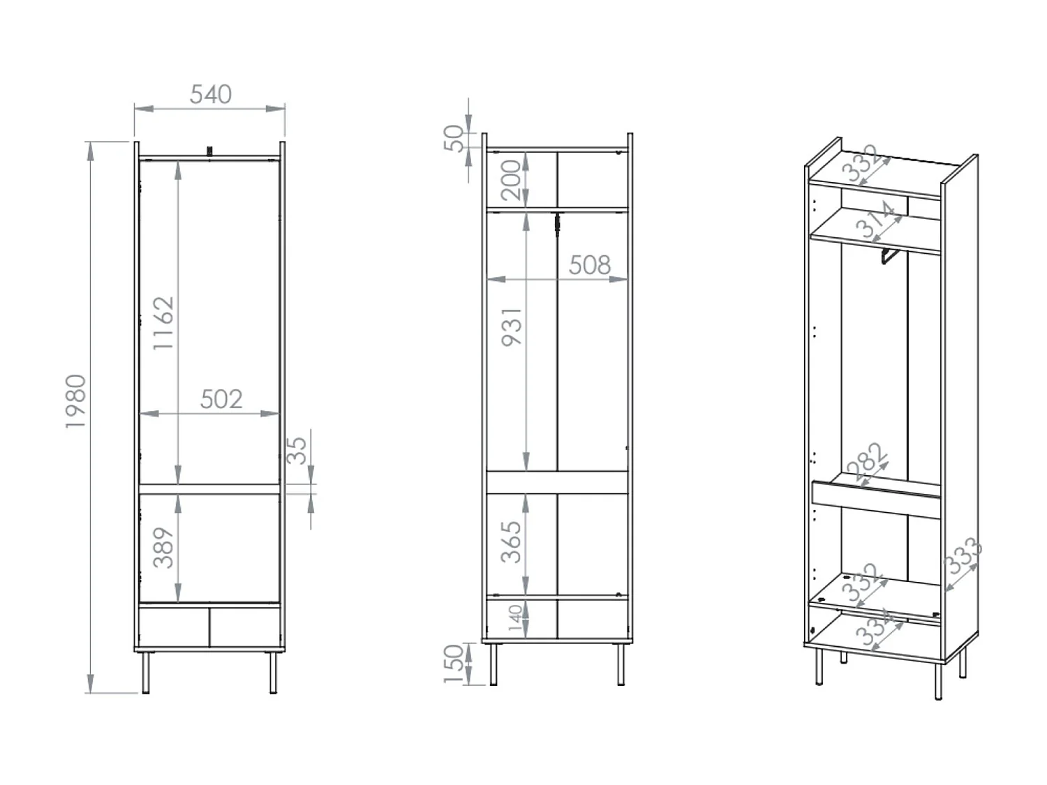 Ensemble d'entrée avec un bâton - 54 cm – grege - Dioce