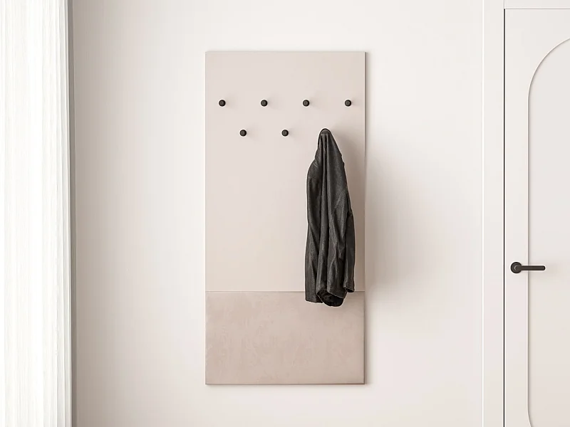 Porte-manteau mural - 69 cm - greige - DIOCE