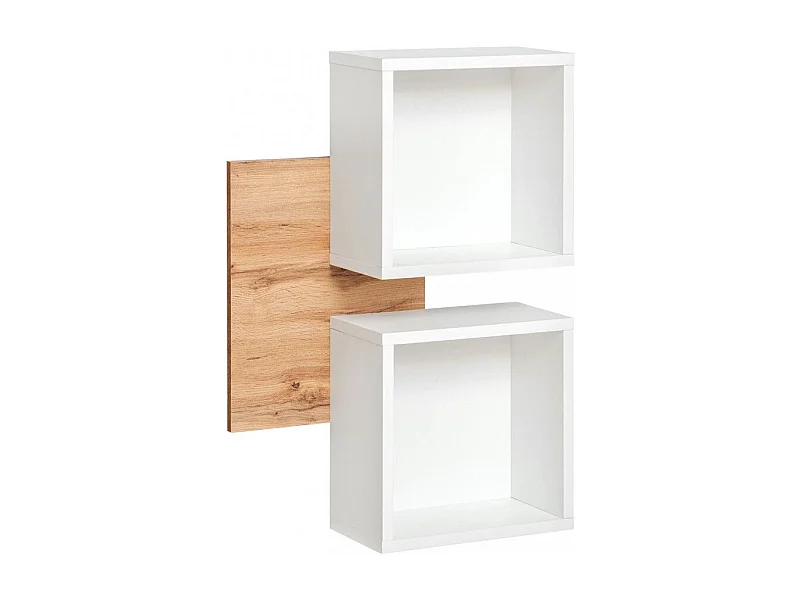 Panneau Mural & 2 Étagères "Easy" 90cm Blanc