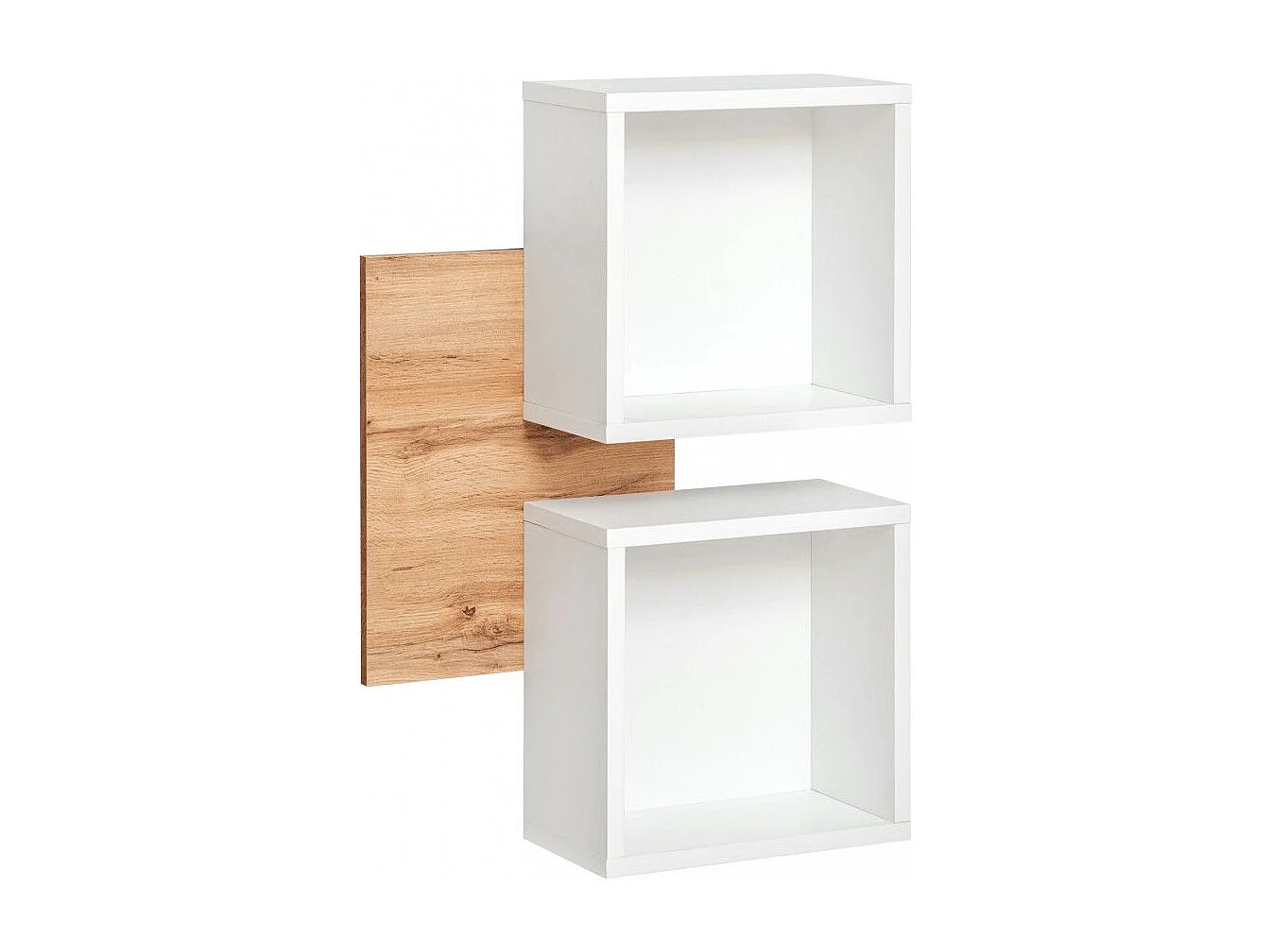 Półka EASY biała/dąb wotan