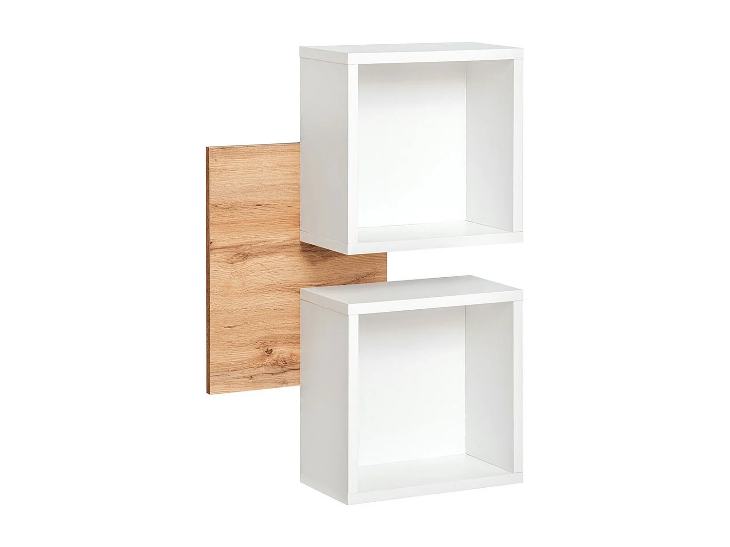 Półka EASY biała/dąb wotan