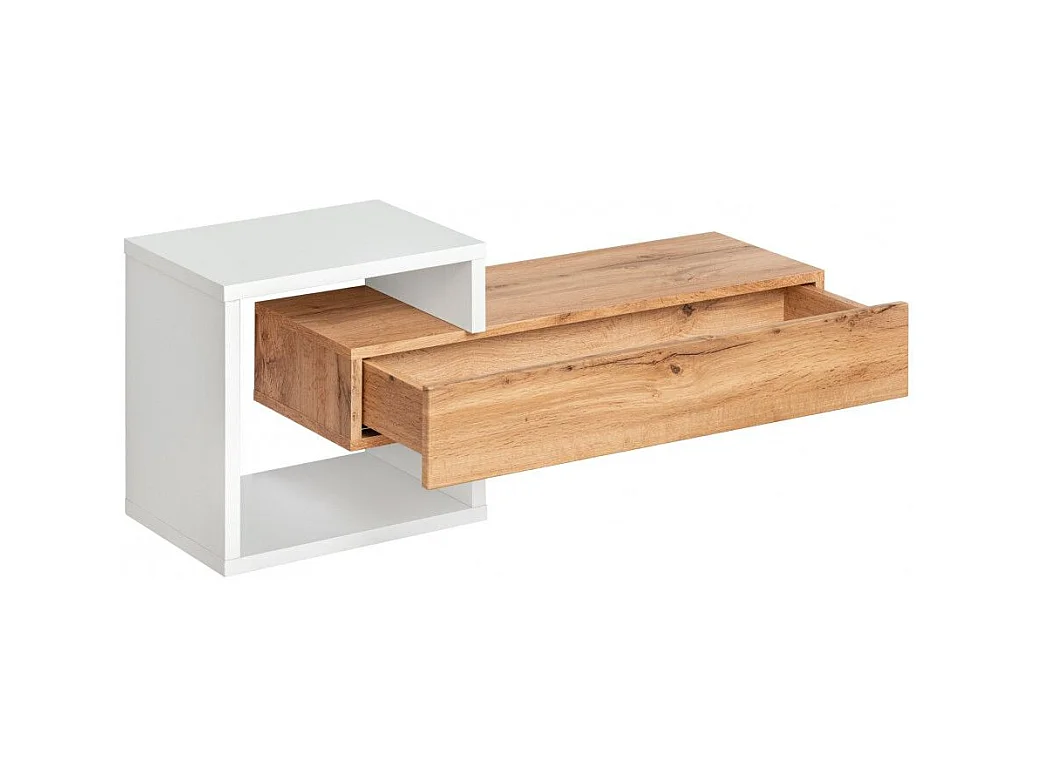 Étagère Murale & Tiroir "Easy" 100cm Naturel