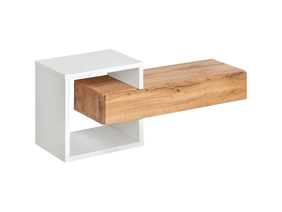 Konsola wisząca EASY 100x40 dąb wotan/biała