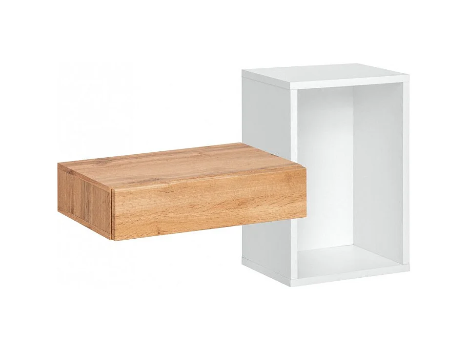 Konsola wisząca EASY 100x60 biała/dąb wotan