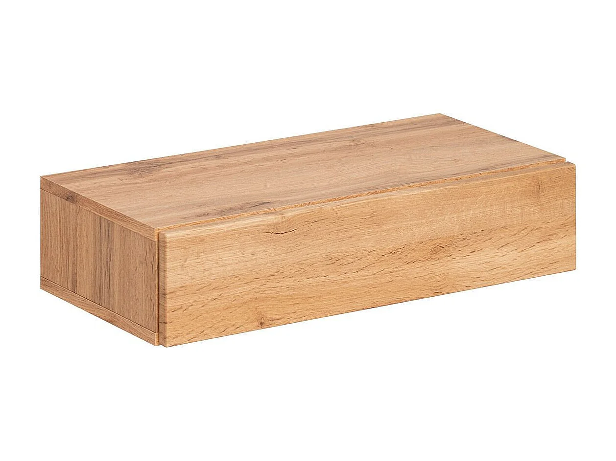 Étagère Murale & Tiroir Design "Easy" 100cm Blanc