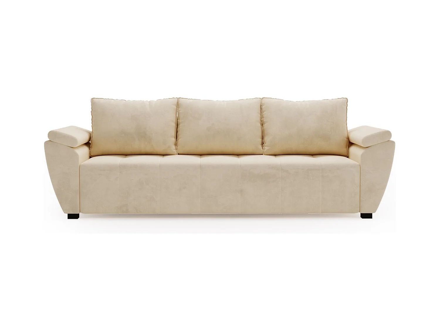 BEDANTE CANAPÉ ZEUS avec fonction lit MONOLITH 02 Beige avec espace de rangement, coffre de lit, canapé de salon, sofa, canapé-lit, canapé avec coffre