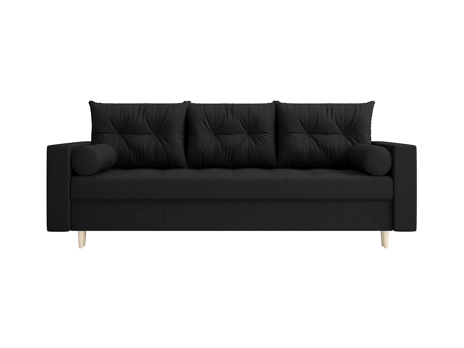 BEDANTE CANAPÉ SKANDI avec fonction lit COSMIC 100 Noir avec espace de rangement, coffre de lit, canapé de salon, sofa, canapé-lit, canapé avec coffre