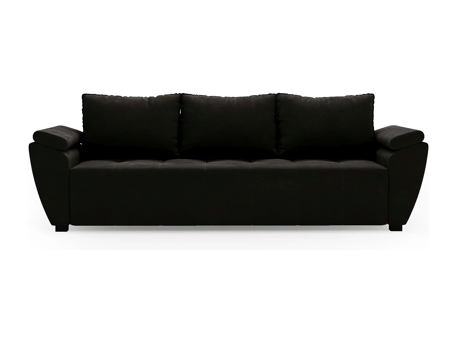BEDANTE SOFA ZEUS mit Schlaffunktion MONOLITH 97 Grau mit Stauraum Bettkasten Wohnzimmersofa Couch Sofa Bettsofa Bettkasten Bettcouch