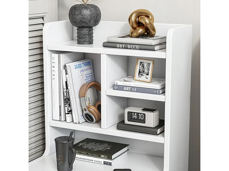 Nachtkastje met 2 laden, boekenkast voor de slaapkamer