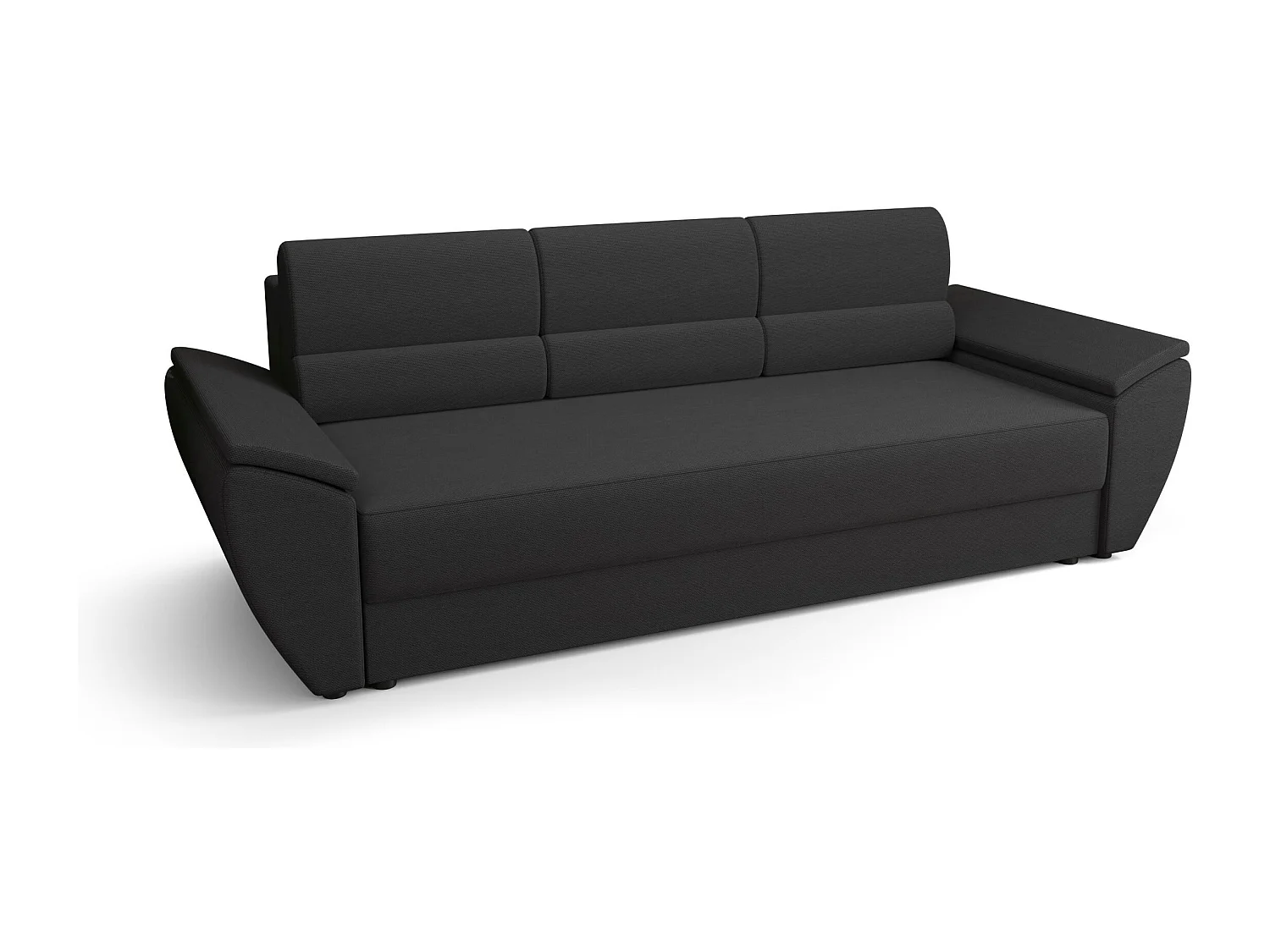 BEDANTE SOFA REBI BIS mit Schlaffunktion RAINBOW 27 Grau mit Stauraum Bettkasten Wohnzimmersofa Couch Sofa Bettsofa Bettkasten Bettcouch