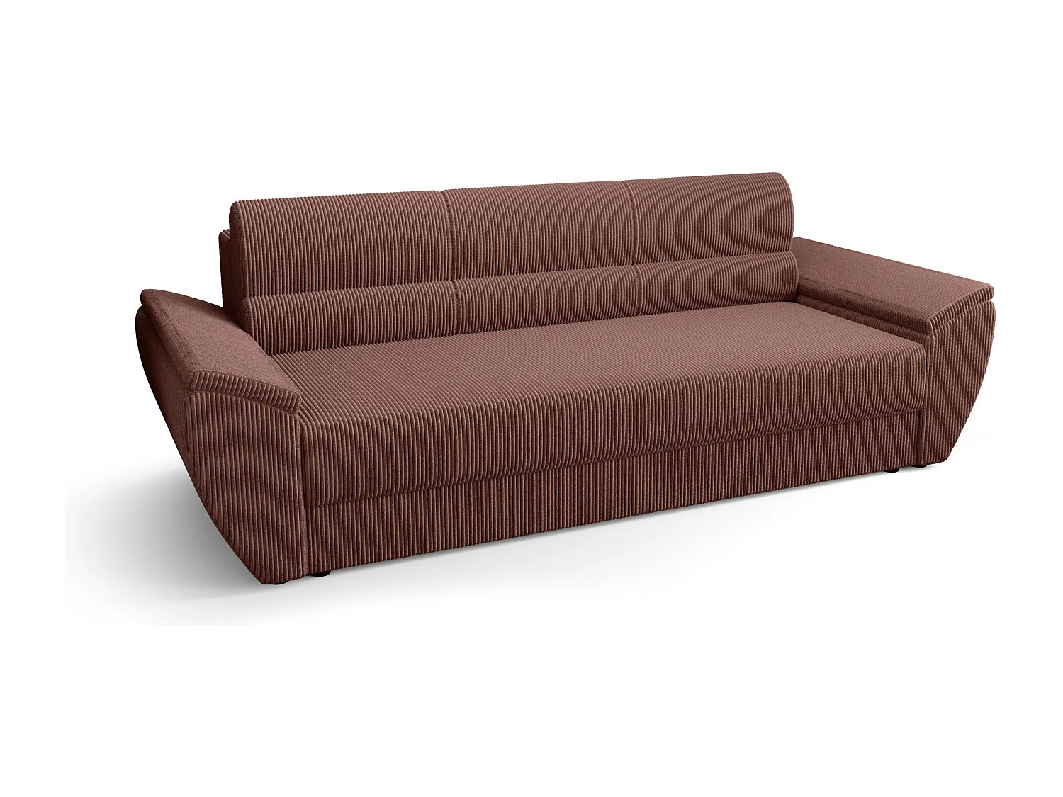 BEDANTE CANAPÉ REBI BIS avec fonction lit POSO 29 Marron avec espace de rangement, coffre de lit, canapé de salon, sofa, canapé-lit, canapé avec coffre