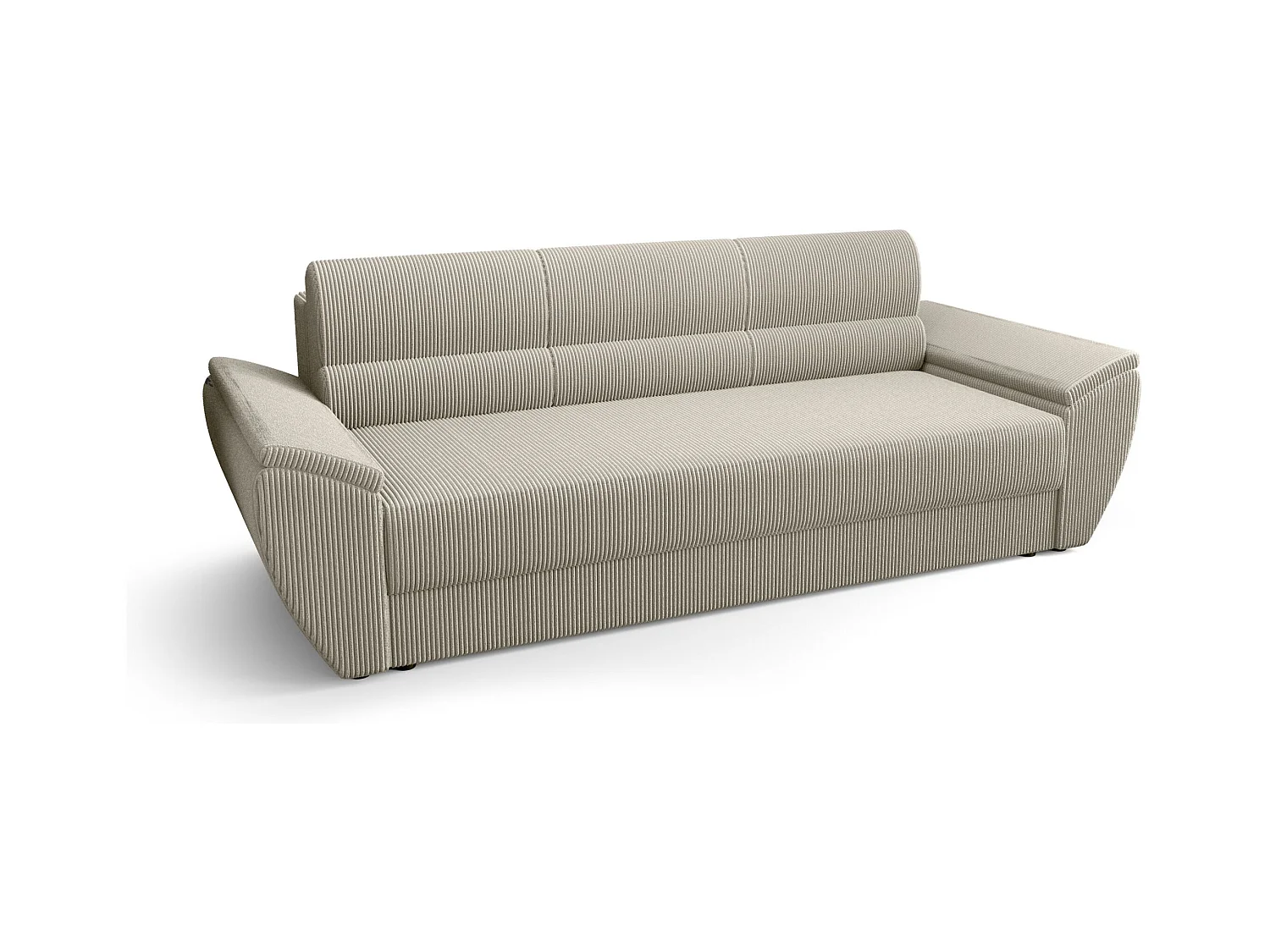 BEDANTE CANAPÉ REBI BIS avec fonction lit POSO 100 Beige avec espace de rangement, coffre de lit, canapé de salon, sofa, canapé-lit, canapé avec coffre