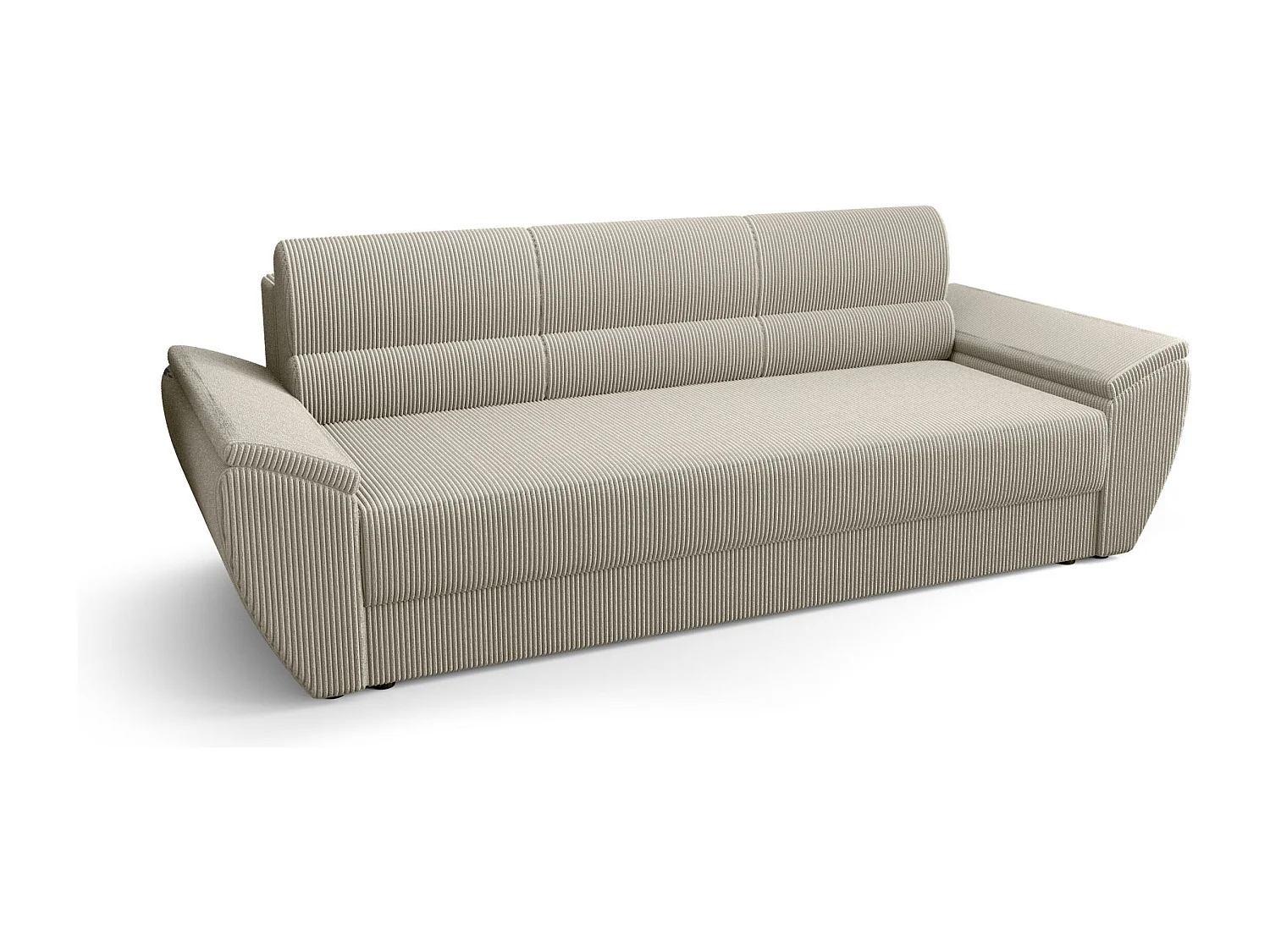BEDANTE CANAPÉ REBI BIS avec fonction lit POSO 100 Beige avec espace de rangement, coffre de lit, canapé de salon, sofa, canapé-lit, canapé avec coffre
