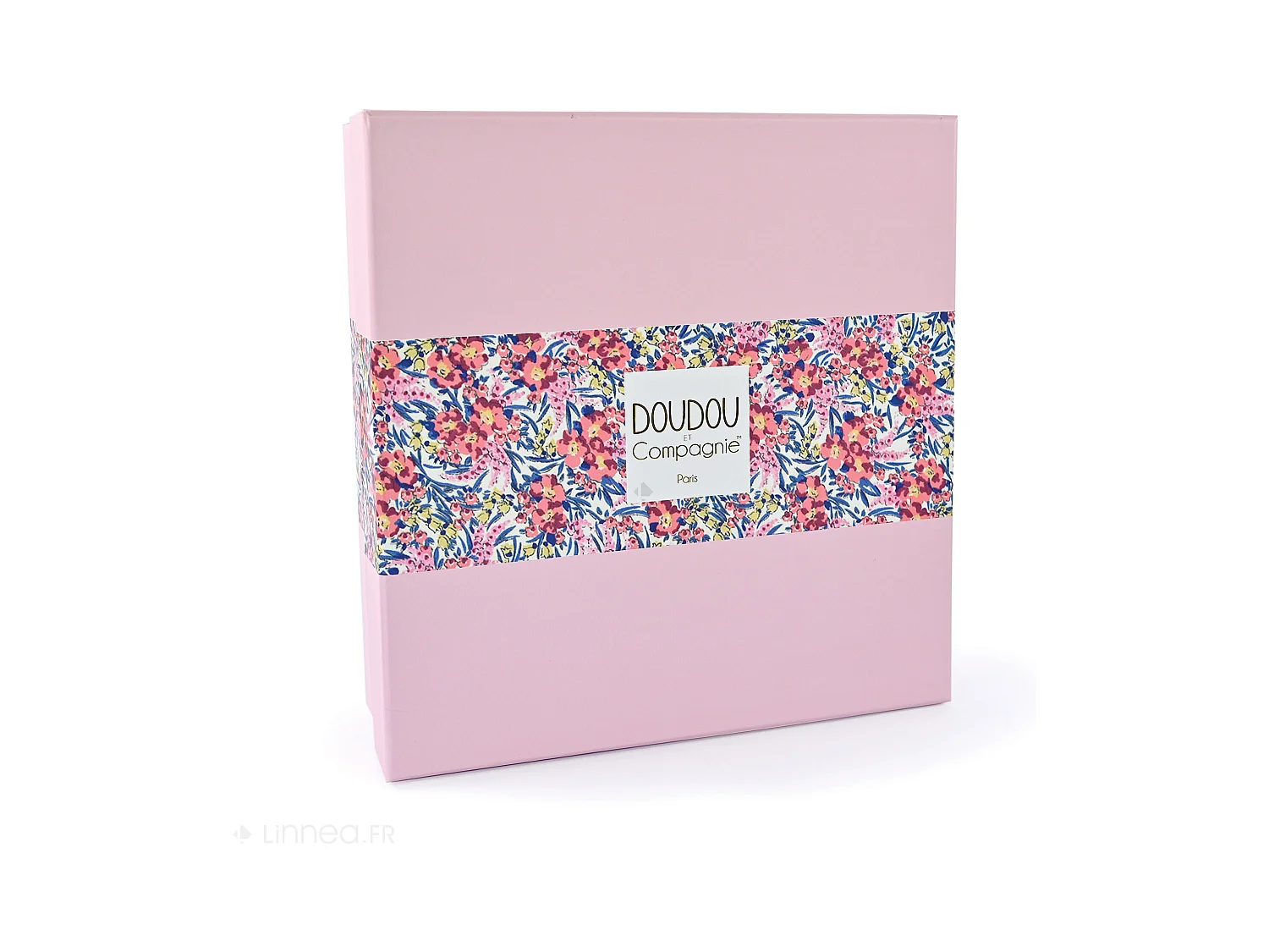 Doudou pétale 27 cm polyester BOH'AIME faon rose multicolore