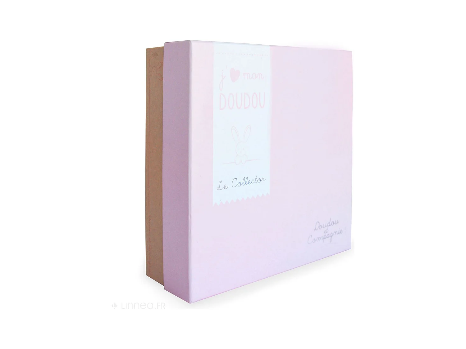 Doudou ours 24 cm en 100 % polyester collection COLLECTOR rose