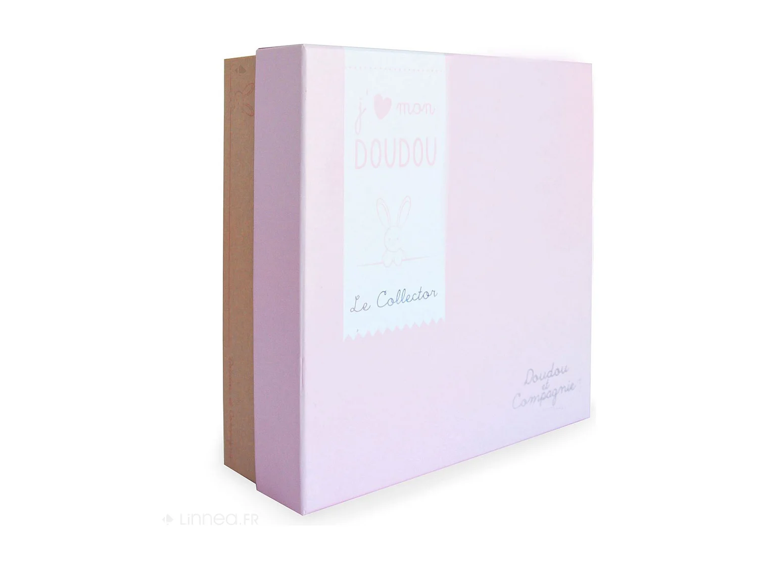 Doudou ours 24 cm en 100 % polyester collection COLLECTOR rose