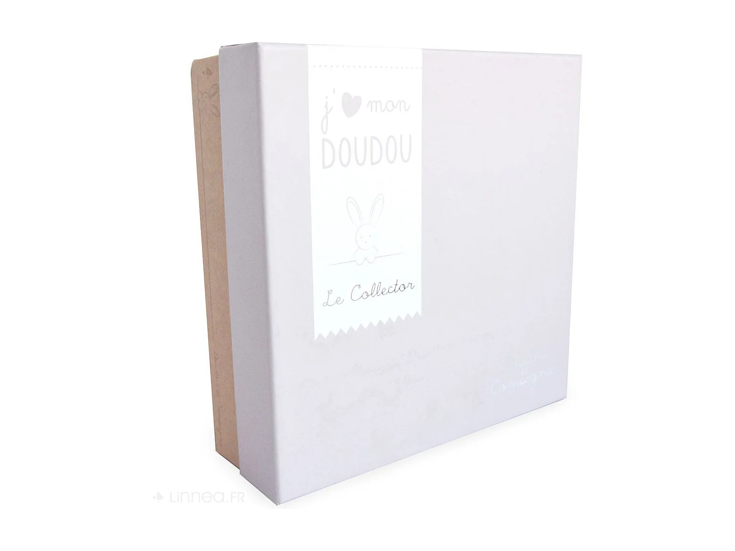 Doudou ours 24 cm 100 % polyester collection COLLECTOR taupe