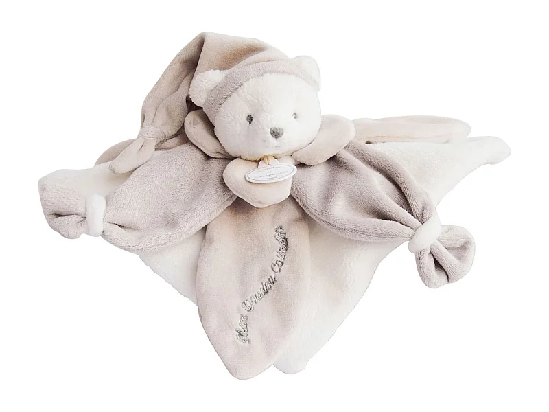 Doudou ours 24 cm 100 % polyester collection COLLECTOR taupe