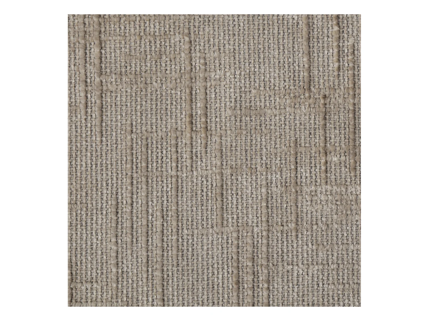 Canapé 4 places velours tramé taupe NAMI