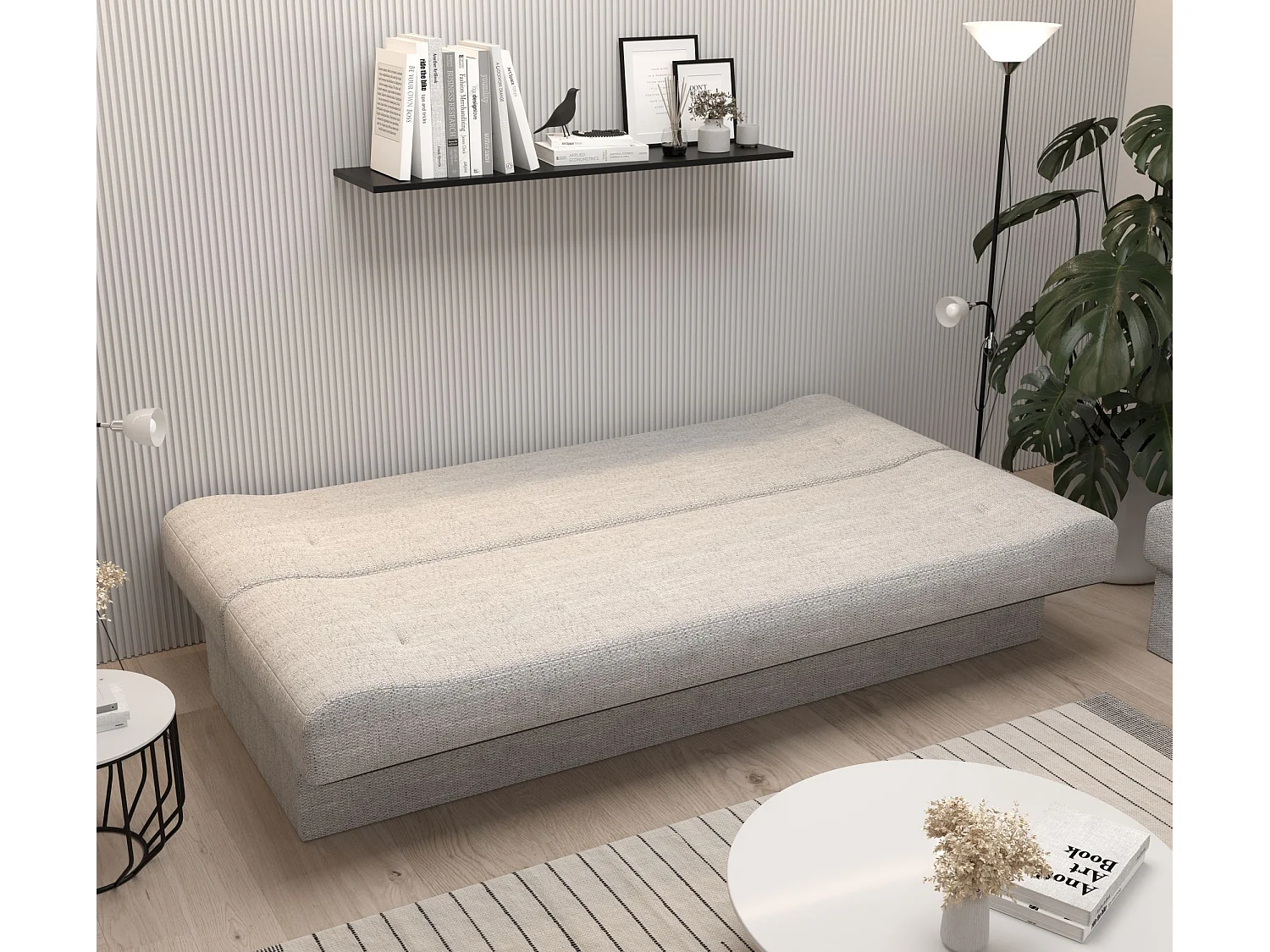 BEDANTE SOFA LAWA avec fonction lit KORNET 04 Marron canapé avec espace de rangement canapé de salon canapé convertible canapé avec coffre canapé avec fonction lit