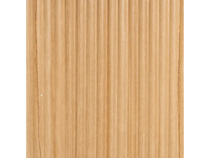 Table à manger ovale 180 cm blanc céramique style marbre et pied rainuré bois VINTAGE