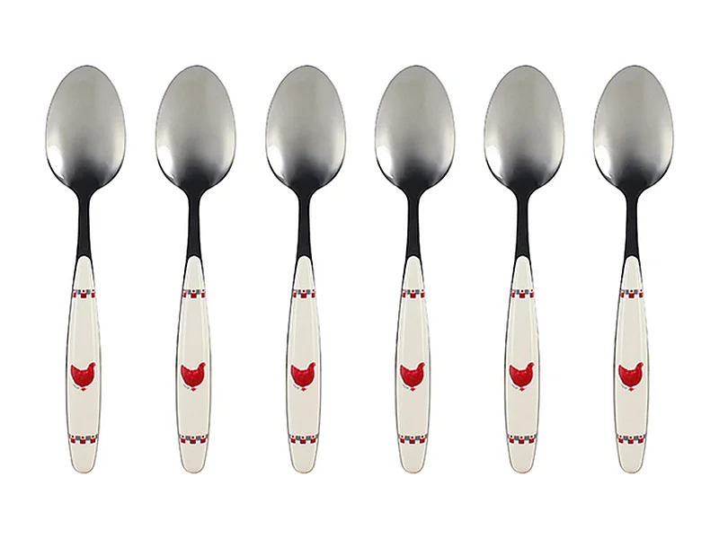 Novastyl - Lot 6 Cuilleres De Table Gallina 21cm En Acier Inoxydable