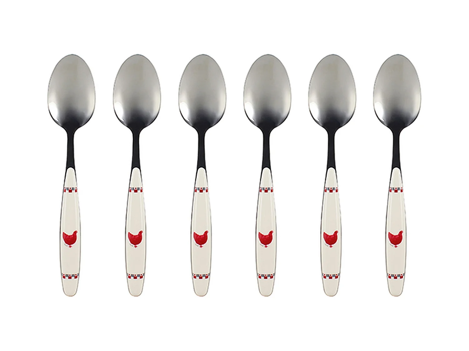 Novastyl - Lot 6 Cuilleres De Table Gallina 21cm En Acier Inoxydable