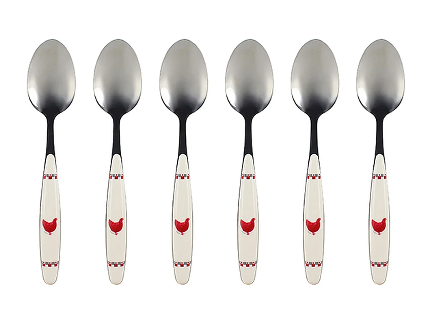 Novastyl - Lot 6 Cuilleres De Table Gallina 21cm En Acier Inoxydable