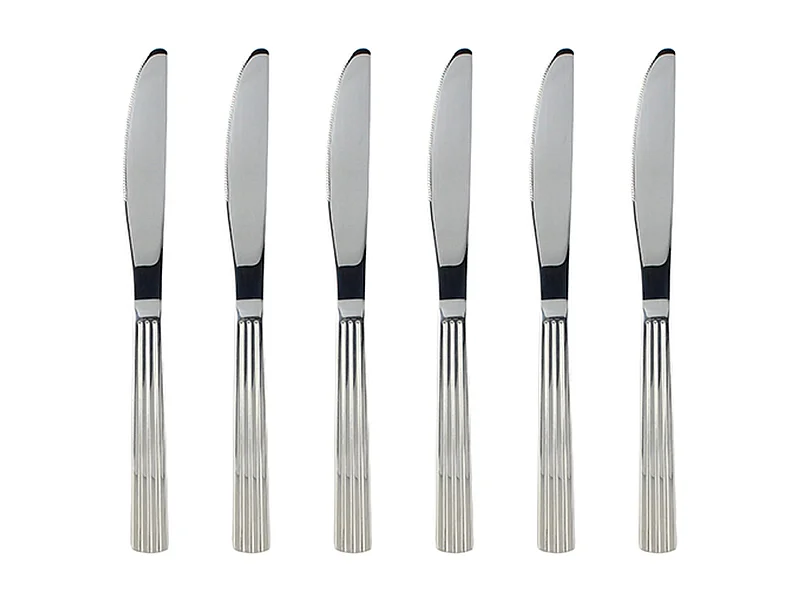 Novastyl - Lot 6 Couteaux De Table Louise 24cm En Acier Inoxydable