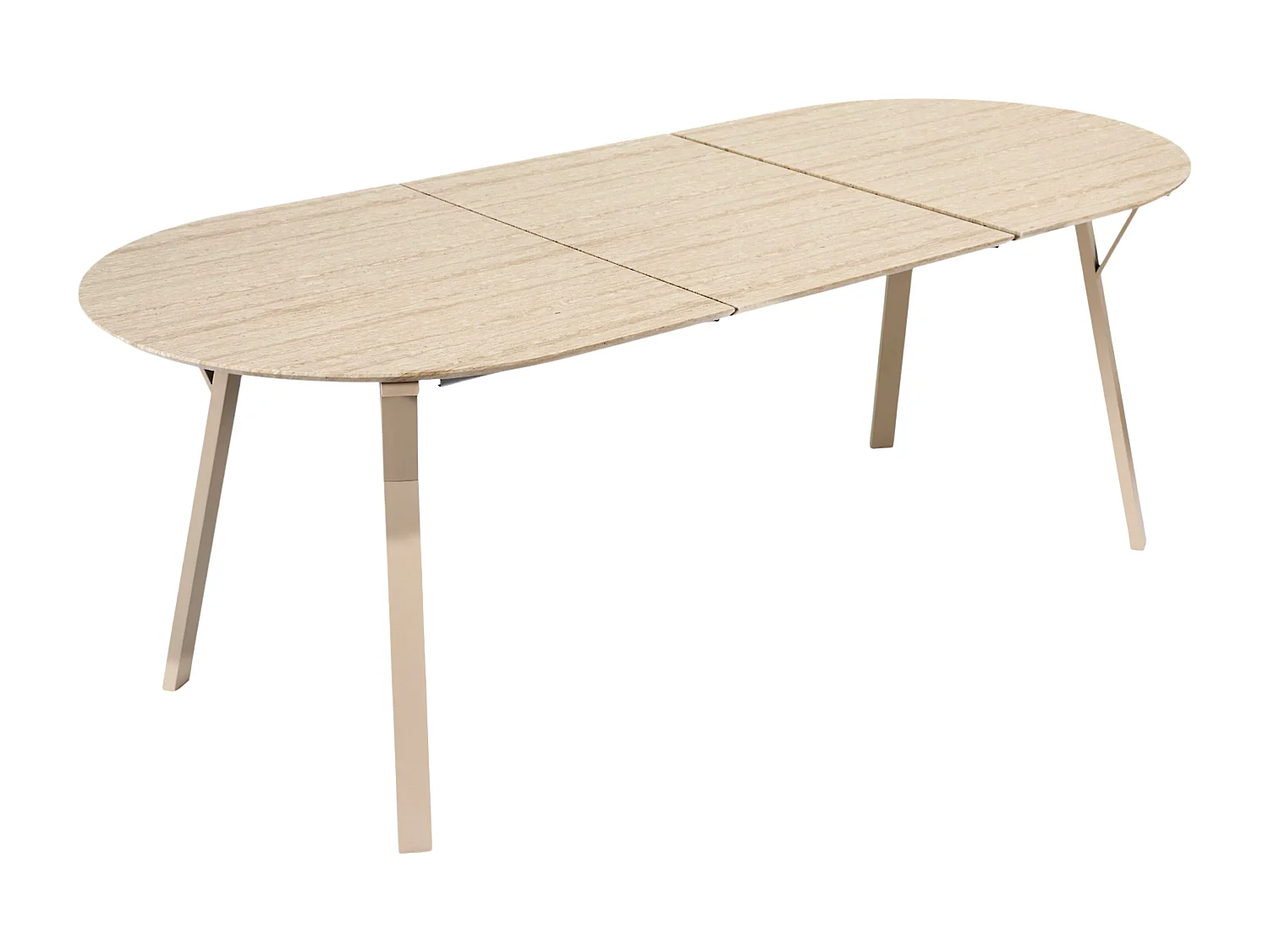 Table Extensible 6 A 8 Pers Terra Nova Blanc, Beige