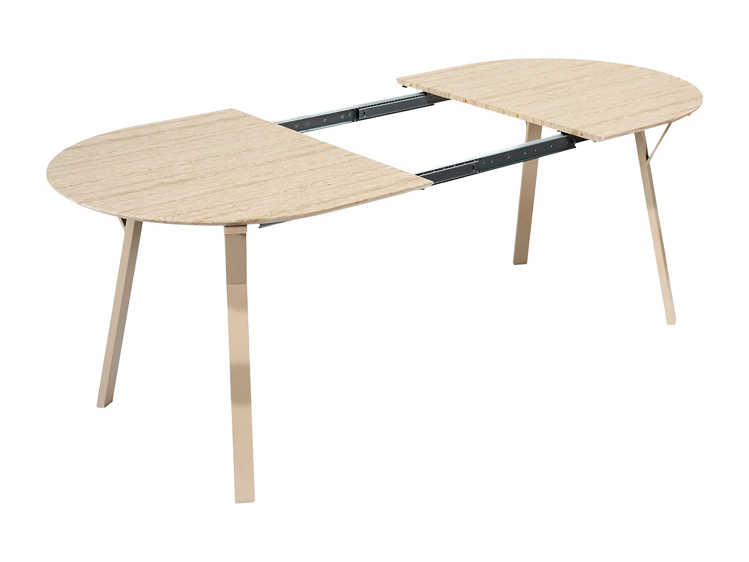 Table Extensible 6 A 8 Pers Terra Nova Blanc, Beige