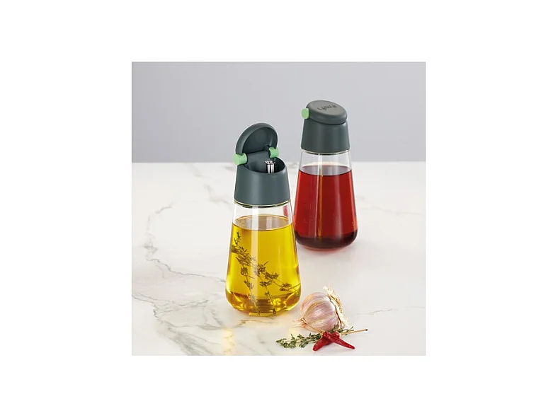 Set Huilier Vinaigrier Verre 400ml x2 Lekue - Essential Dressing