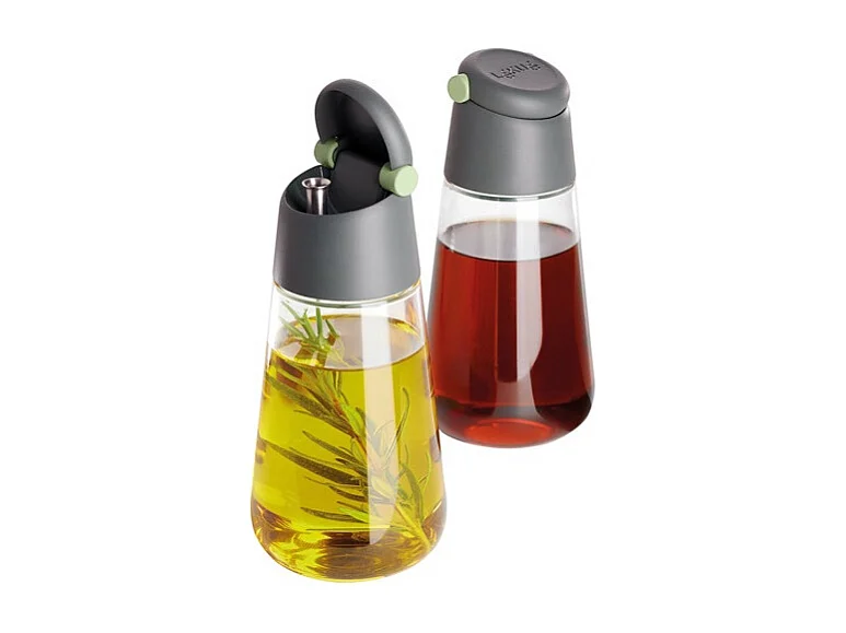 Set Huilier Vinaigrier Verre 400ml x2 Lekue - Essential Dressing