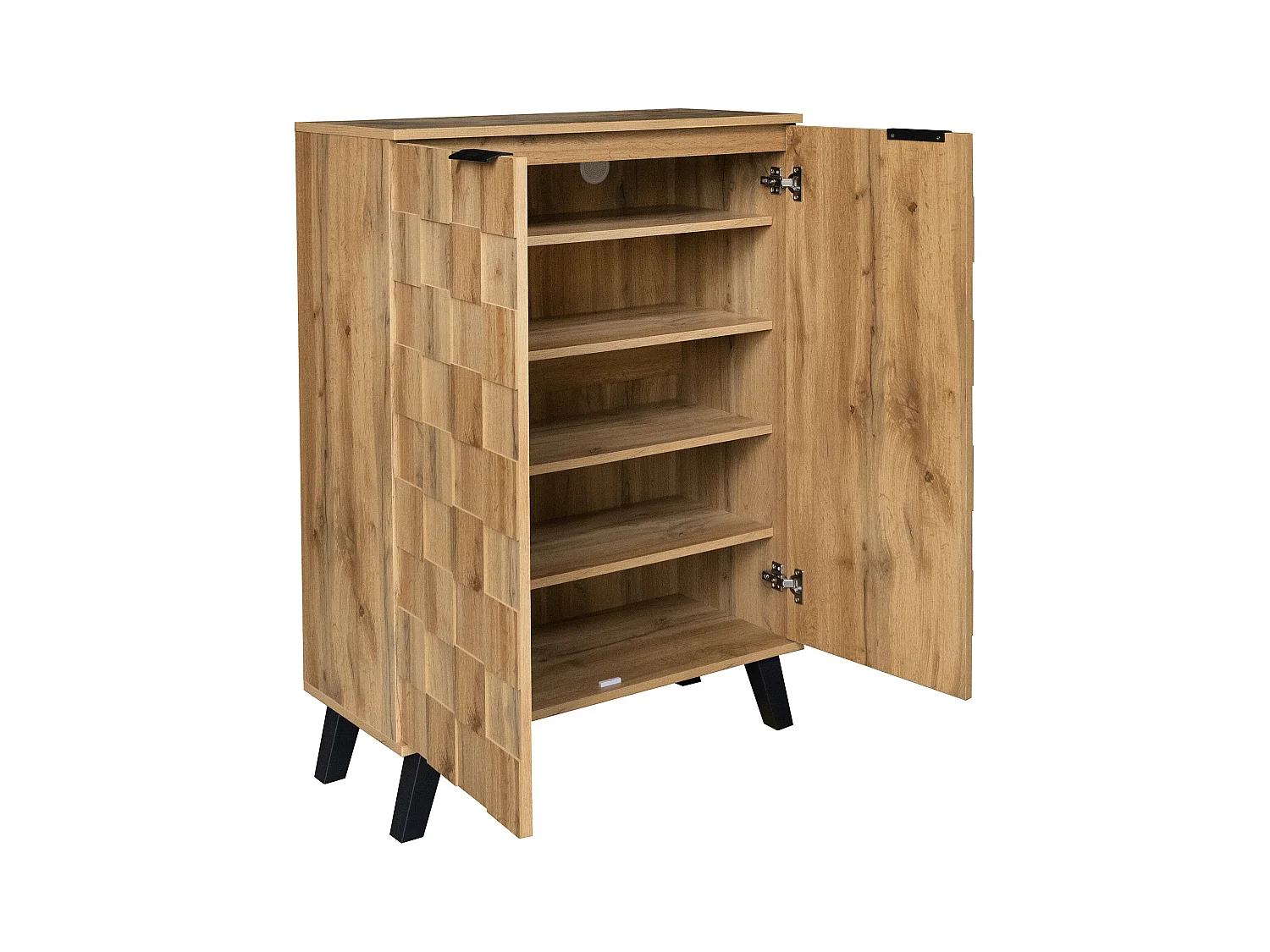 Meuble à chaussures en bois, 5 niveaux, étagères réglables Meuble de couloir 80,5 x 35 x 109,5 cm