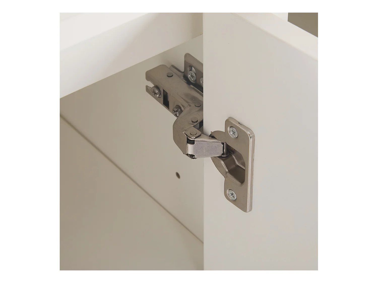 Table basse pivotante avec 2 tiroirs, blanc + noyer, 60x60x38 cm