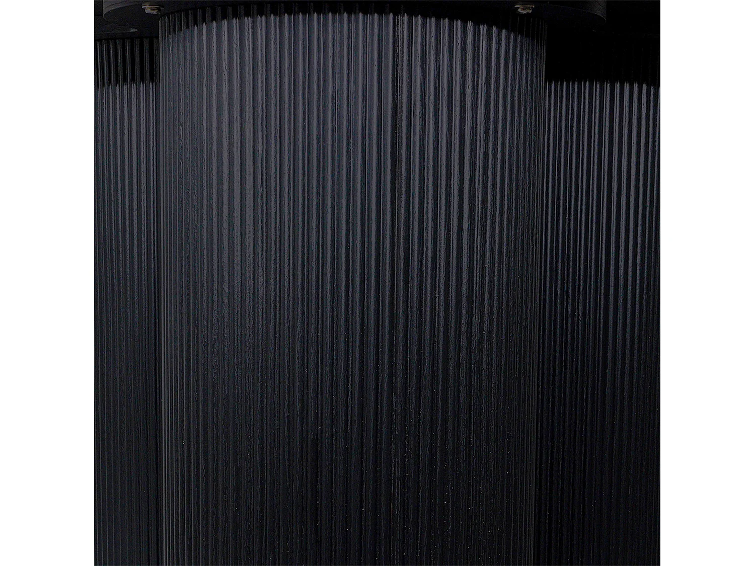 Table à manger moderne ronde 120 cm effet bois noir