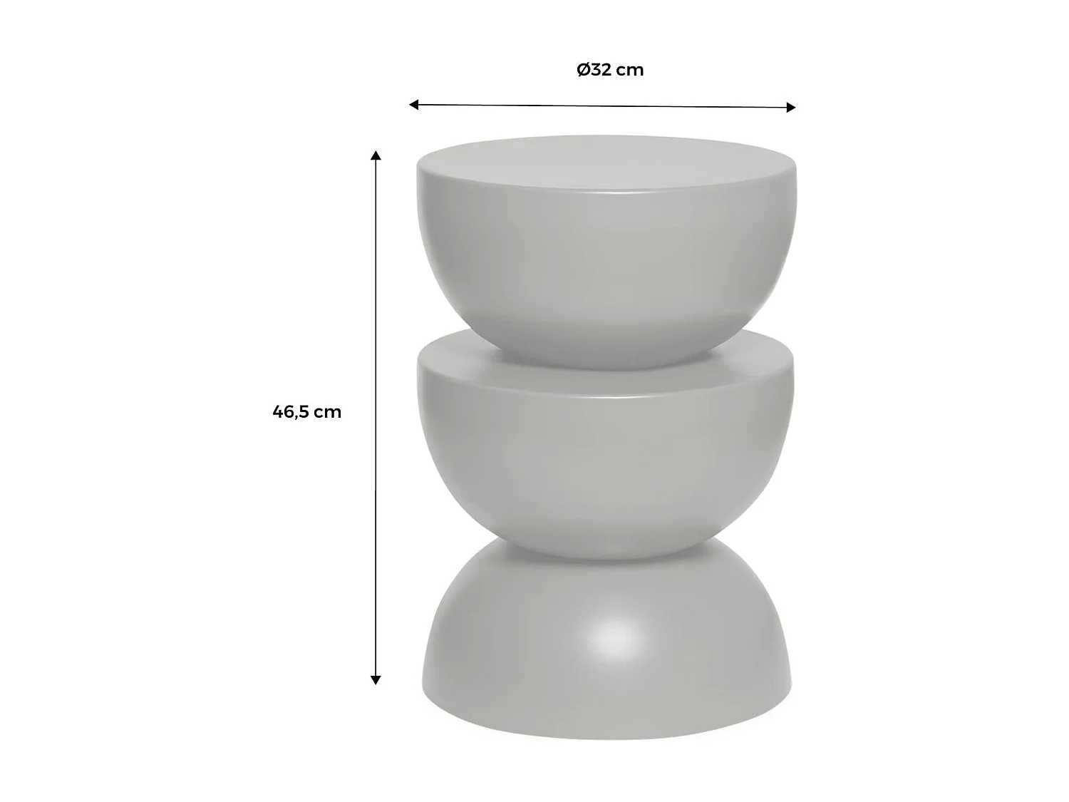 Mesa auxiliar, mesita metal efecto glassy coral