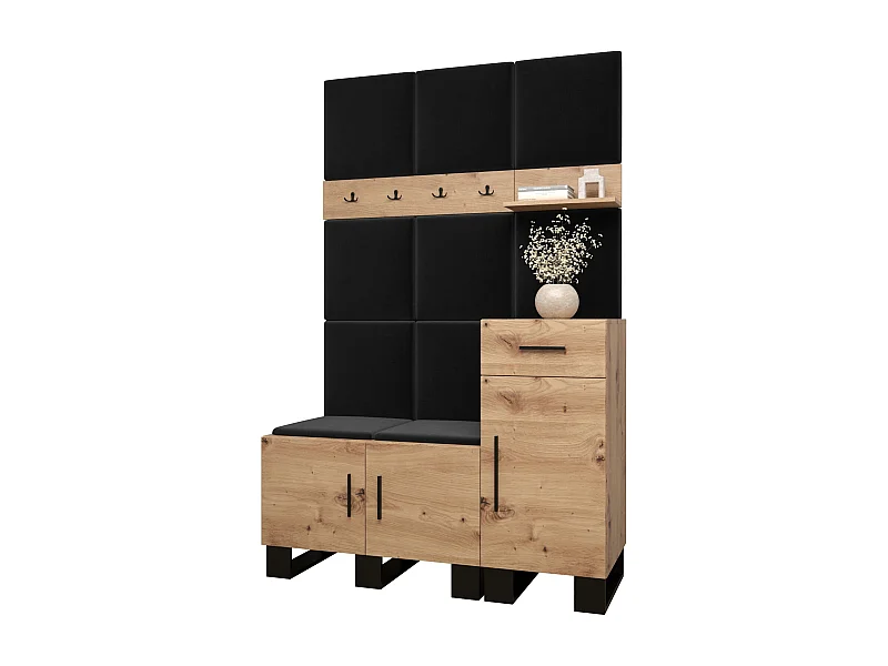 Garderobekast Artin 5 196/126/46 (Artisan Oak/Manila 18)