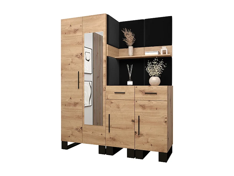 Garderobekast Artin 15 196/158/46 (Artisan Oak/Manila 18)