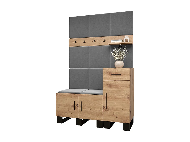 Garderobekast Artin 5 196/126/46 (Artisan Oak/Manila 16)